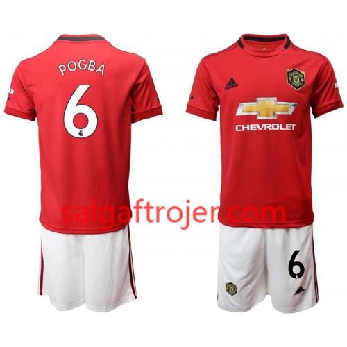 Manchester United Fodboldtrøjer Pogba 6 Børn Hjemmebanesæt 2019/20 Kort ærmer Manchester United Fodboldtrøjer Pogba 6 Børn Hjemmebanesæt 2019/20 Kort ærmer